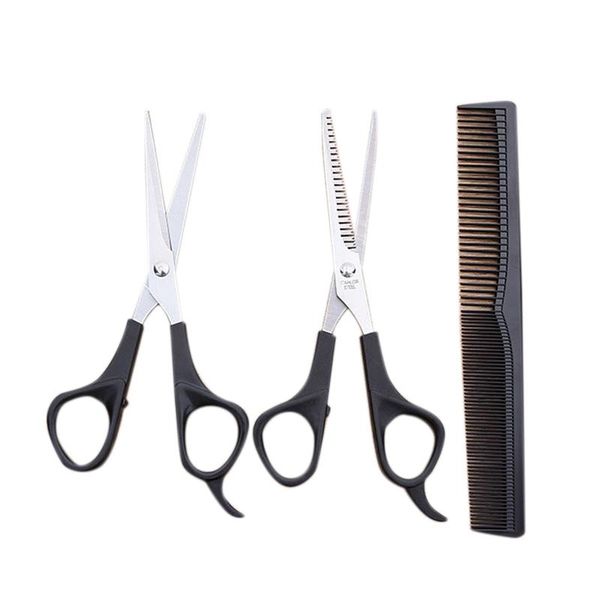 hair scissors 3 pcs professional cutting set, black stainless steel barber shears + thinning/texture hairdressing
hair scissors 3 pcs professional cutting set, black stainless steel barber shears + thinning/texture hairdressing