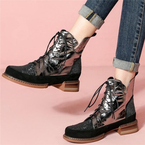 boots platform oxfords shoes women lace up genuine leather low heel riding female high round toe ankle casual, Black
boots platform oxfords shoes women lace up genuine leather low heel riding female high round toe ankle casual, Black