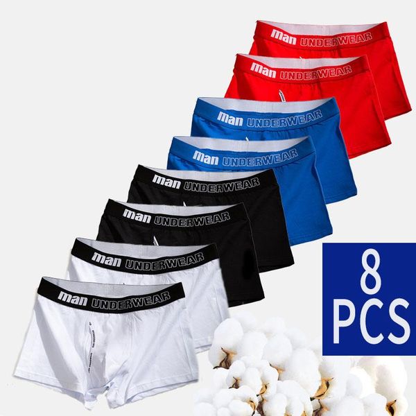 underpants 8pcs mens solid color underwear cotton man shorts men comfortable breathable panties high-quality male boxers, Black;white
underpants 8pcs mens solid color underwear cotton man shorts men comfortable breathable panties high-quality male boxers, Black;white