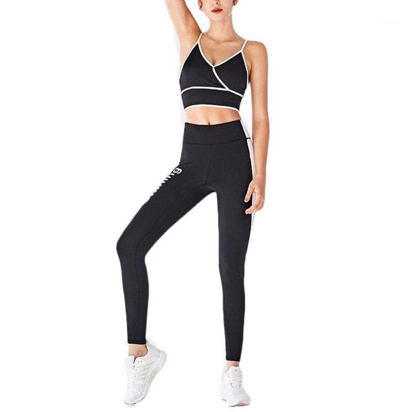 women's quick dry sleeveless yoga suit color matching sling bra vest waist tights fitness 2 piece set outfit
women's quick dry sleeveless yoga suit color matching sling bra vest waist tights fitness 2 piece set outfit