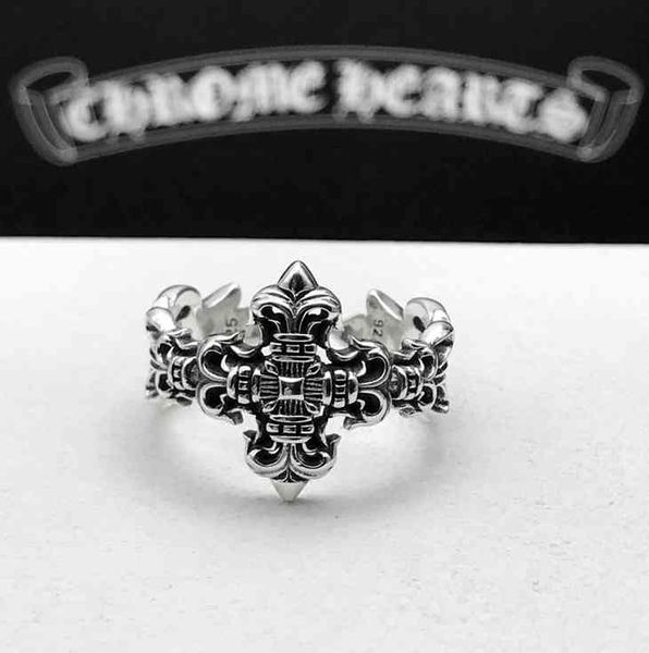 party favor chrome/hearts rings ch sterling silver flame cross ring opening male personality index finger youth trendset
party favor chrome/hearts rings ch sterling silver flame cross ring opening male personality index finger youth trendset