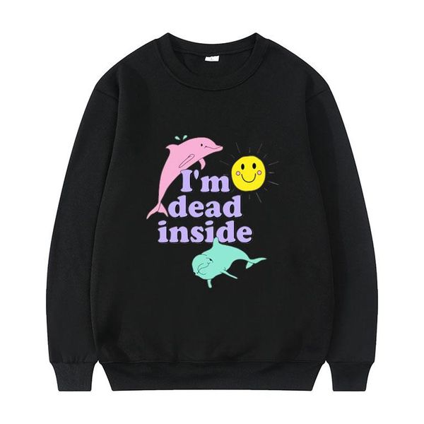 men's hoodies & sweatshirts dolphin im dead inside sunshine print sweatshirt i'm letter pullover men women korean trend tracksuit, Black
men's hoodies & sweatshirts dolphin im dead inside sunshine print sweatshirt i'm letter pullover men women korean trend tracksuit, Black