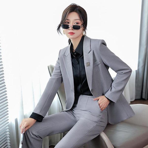 women's two piece pants fabric formal women business suits 2021 autumn winter professional ol styles blazers female ladies trou, White
women's two piece pants fabric formal women business suits 2021 autumn winter professional ol styles blazers female ladies trou, White