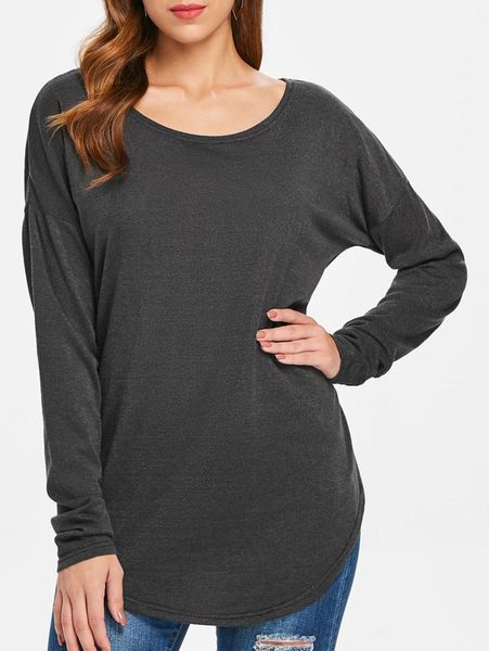 women's sweaters scoop neck asymmetrical long sleeve sweater slim autumn minimalist pullovers harajuku casual jumpers, White;black
women's sweaters scoop neck asymmetrical long sleeve sweater slim autumn minimalist pullovers harajuku casual jumpers, White;black