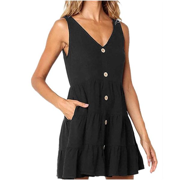womens solid color casual summer dress 2021 fashion sleeveless o-neck backless skinny tank loose long dresses e4, Black;gray
womens solid color casual summer dress 2021 fashion sleeveless o-neck backless skinny tank loose long dresses e4, Black;gray