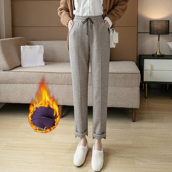 winter fashion ladies pant elegant women pants casual warm solid color female trousers women's & capris, Black;white
winter fashion ladies pant elegant women pants casual warm solid color female trousers women's & capris, Black;white