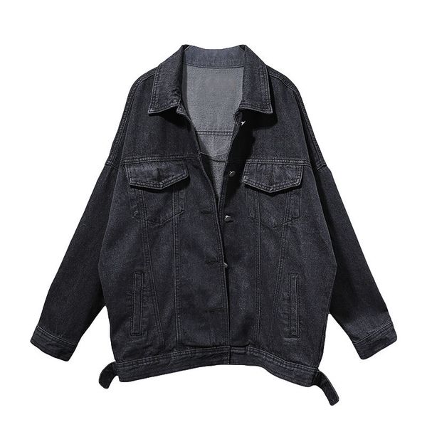 women's jackets loose denim coat turn down collar long sleeve cool vintage chaqueta mujer casaco xkwp, Black;brown
women's jackets loose denim coat turn down collar long sleeve cool vintage chaqueta mujer casaco xkwp, Black;brown