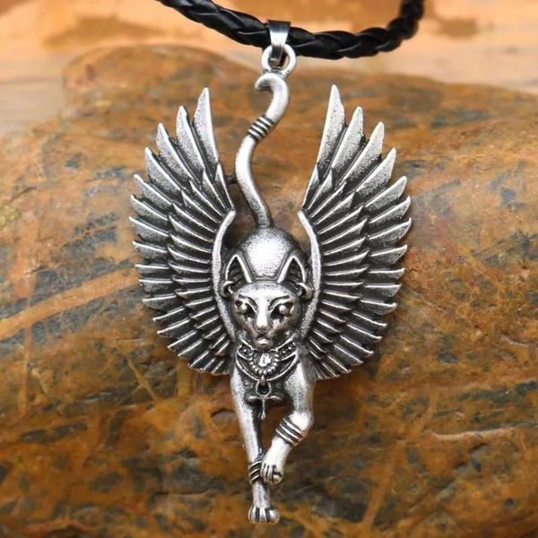 pendant necklaces ancient egypt bastet statue cat necklace egyptian sphinx wicca pagan women amulet jewelry unisex, Silver
pendant necklaces ancient egypt bastet statue cat necklace egyptian sphinx wicca pagan women amulet jewelry unisex, Silver