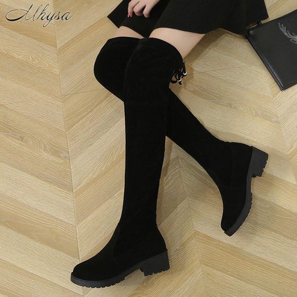 boots 2021 autumn winter over-the-knee women's thick heel long high casual round toe elastic d1576, Black
boots 2021 autumn winter over-the-knee women's thick heel long high casual round toe elastic d1576, Black