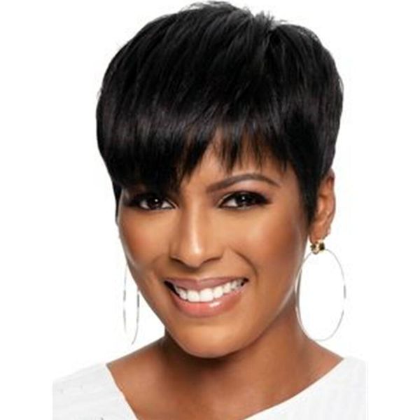 short straight cropped wig pixie cut ladies human hair wigs for woman machine made lace front wigs, Black;brown
short straight cropped wig pixie cut ladies human hair wigs for woman machine made lace front wigs, Black;brown