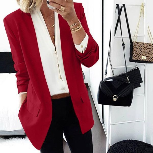 women's suits & blazers women 2021 fashion solid color flax open blazer coat vintage long sleeve flip pockets female outerwear chic, White;black
women's suits & blazers women 2021 fashion solid color flax open blazer coat vintage long sleeve flip pockets female outerwear chic, White;black
