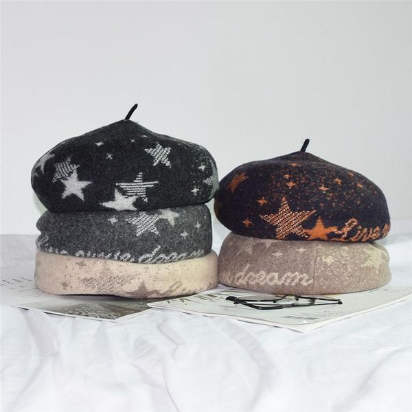 berets 202109-xiyuan autumn winter thickened wool stars lady beret hat men women leisure painter, Blue;gray
berets 202109-xiyuan autumn winter thickened wool stars lady beret hat men women leisure painter, Blue;gray
