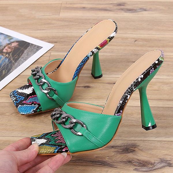 summer chain leopard women slippers woman fashion square toe high heels ladies sandals pumps female footwear plus size, Black
summer chain leopard women slippers woman fashion square toe high heels ladies sandals pumps female footwear plus size, Black