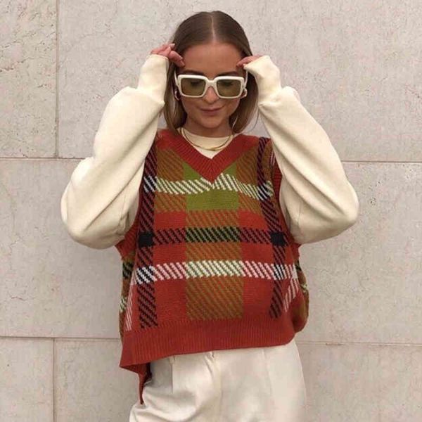 women v neck irregular striped vintage pullover sweater loose sleeveless inside warm casual sweater winter women sweater 210412, White;black
women v neck irregular striped vintage pullover sweater loose sleeveless inside warm casual sweater winter women sweater 210412, White;black