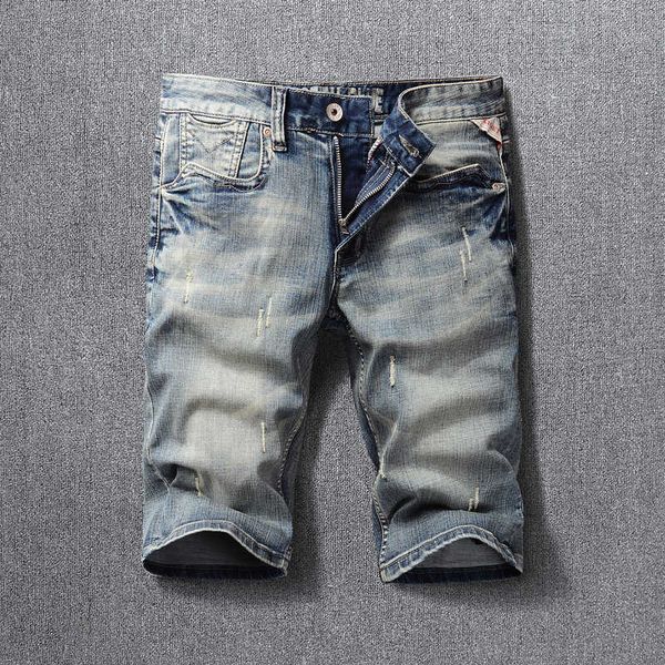 men's jeans italian style fashion summer ly designer casual ripped denim shorts retro blue vintage cotton short homme bkgc
men's jeans italian style fashion summer ly designer casual ripped denim shorts retro blue vintage cotton short homme bkgc