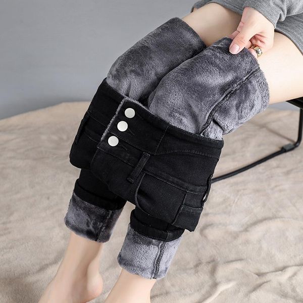 high waist jeans women 2021 winter warm velvet stretch denim trousers black slim thick long pencil pants bootcut plus size women's, Blue
high waist jeans women 2021 winter warm velvet stretch denim trousers black slim thick long pencil pants bootcut plus size women's, Blue