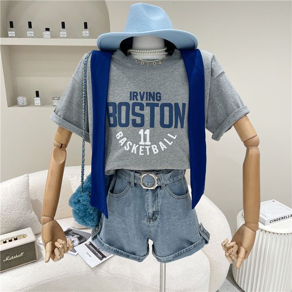 polos springtime female niche design fashion letter printed around the neck short slouchy top, White
polos springtime female niche design fashion letter printed around the neck short slouchy top, White