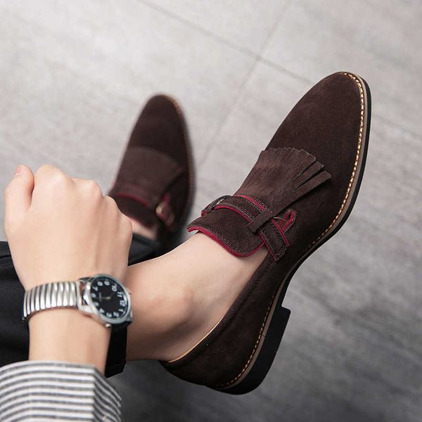 new large men's pointed leather shoes fashion ess business casual tassel wedding, Black
new large men's pointed leather shoes fashion ess business casual tassel wedding, Black