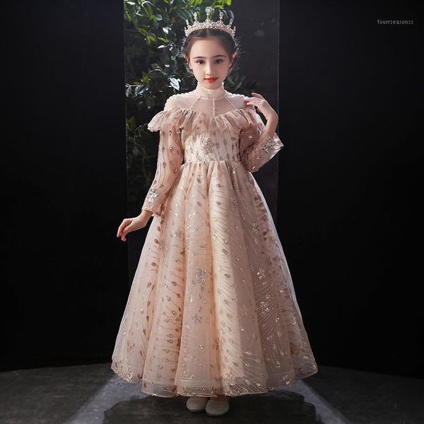 girl's dresses flower girl dress illusion sequined pearls beading luxury dark khaki princess floor-length tulle lace full kids party go, Red;yellow
girl's dresses flower girl dress illusion sequined pearls beading luxury dark khaki princess floor-length tulle lace full kids party go, Red;yellow