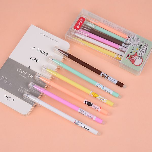 6pieces/lot 1pcs kawaii office erasable gel pen cute kumamon pattern school stationery supplies black ink 0.5mm pen refill
6pieces/lot 1pcs kawaii office erasable gel pen cute kumamon pattern school stationery supplies black ink 0.5mm pen refill