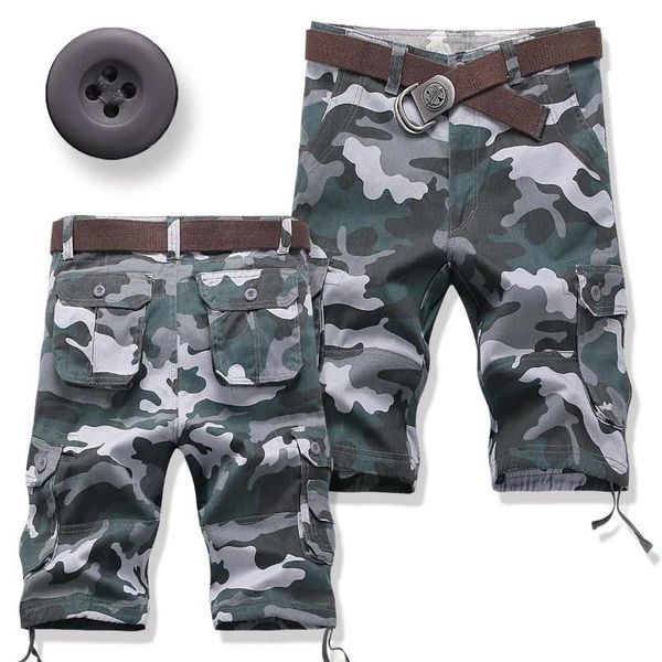 men's shorts cotton camouflage for men summer casual kenn length pants loose multi pocket cargo male breeches sports sweatpants, White;black
men's shorts cotton camouflage for men summer casual kenn length pants loose multi pocket cargo male breeches sports sweatpants, White;black