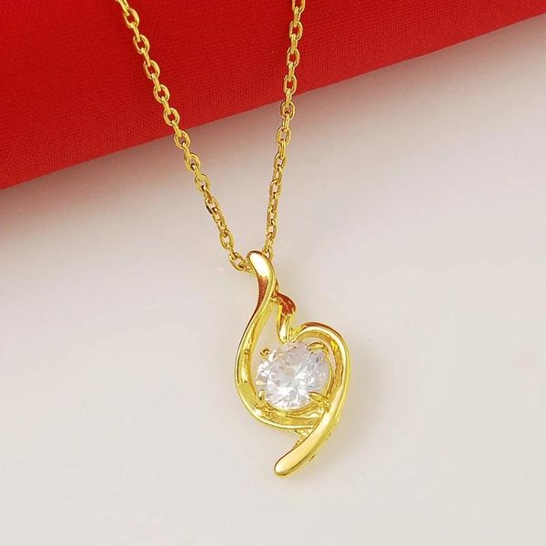 chains pure gold 24k necklace electroplating zircon crystal pendant cross chain ladies wedding jewelry, Silver
chains pure gold 24k necklace electroplating zircon crystal pendant cross chain ladies wedding jewelry, Silver