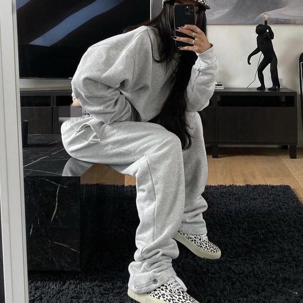 men's pants 2021 winter flocking men trousers loose high street women cotton casual gray fashion elegant bottoms t1153, Black
men's pants 2021 winter flocking men trousers loose high street women cotton casual gray fashion elegant bottoms t1153, Black