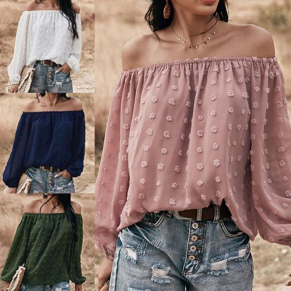 women's blouses & shirts 201 elegant women off shoulder chiffon blouse fashion solid color pleated office street and, White
women's blouses & shirts 201 elegant women off shoulder chiffon blouse fashion solid color pleated office street and, White