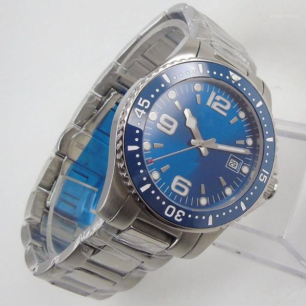 wristwatches 40mm sub steel case ceramic bezel mechanical mens watch luminous blue dial 21 jewels miyota 8215 bracelet date sapphire glass, Slivery;brown
wristwatches 40mm sub steel case ceramic bezel mechanical mens watch luminous blue dial 21 jewels miyota 8215 bracelet date sapphire glass, Slivery;brown