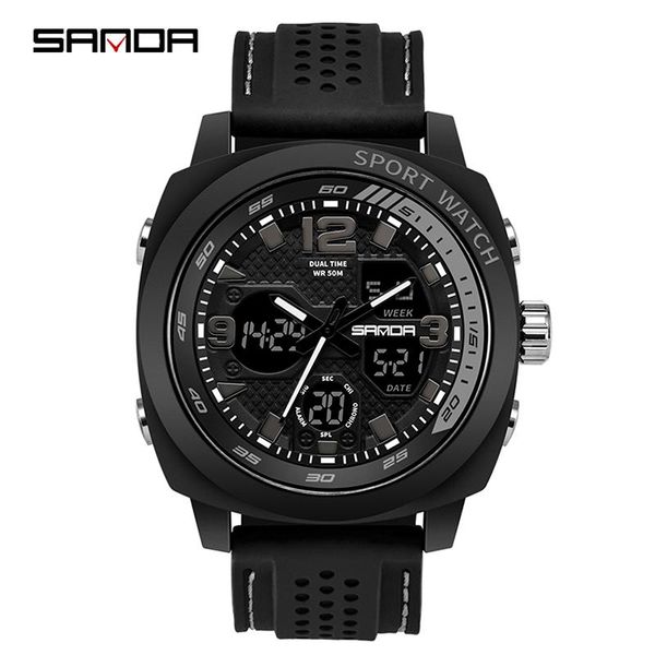 wristwatches sanda brand men's fashion sport watch men leather quartz analog waterproof watches male date led digital clock relogio mas, Slivery;brown
wristwatches sanda brand men's fashion sport watch men leather quartz analog waterproof watches male date led digital clock relogio mas, Slivery;brown
