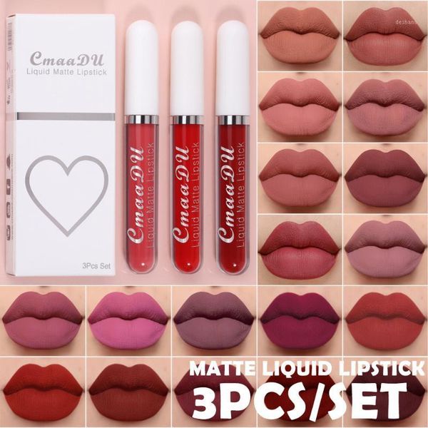 3pcs/set waterproof matte liquid lipstick set nude lip stick velvet lipsticks kit lips makeup labiales cosmetics1
3pcs/set waterproof matte liquid lipstick set nude lip stick velvet lipsticks kit lips makeup labiales cosmetics1