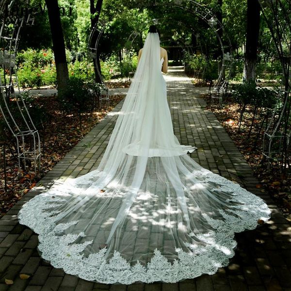 bridal veils janevini luxury european 4m lace wedding veil with comb big appliques edge long ivory 1 layer voile mariage ivoire, Black
bridal veils janevini luxury european 4m lace wedding veil with comb big appliques edge long ivory 1 layer voile mariage ivoire, Black