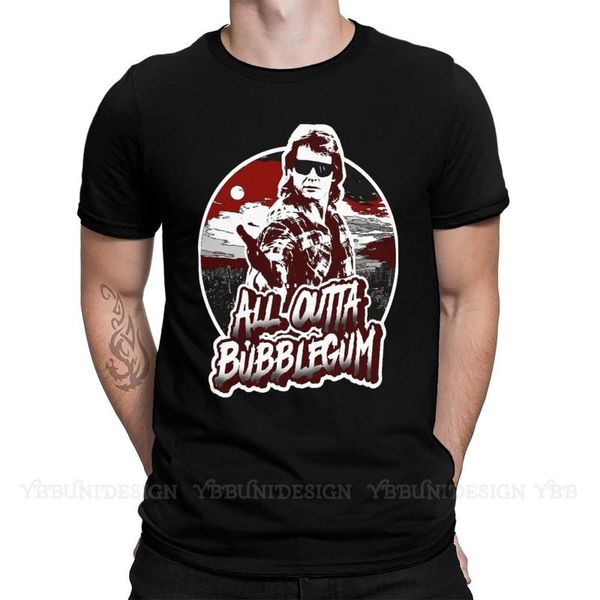 men's t-shirts they live science fiction horror film arrival t-shirt all outta bubblegum design shirt crewneck cotton for men tshirts, White;black
men's t-shirts they live science fiction horror film arrival t-shirt all outta bubblegum design shirt crewneck cotton for men tshirts, White;black