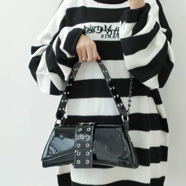 evening bags fashion gothic shoulder hollow out strap for women moto ladies baguette bag designer female purses and handbag gift y2k
evening bags fashion gothic shoulder hollow out strap for women moto ladies baguette bag designer female purses and handbag gift y2k