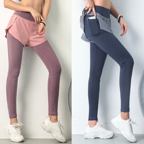 high waist women fake two yoga pants casual seamless running sportswear with pocket fitness workout trainning wear outfits, White;red
high waist women fake two yoga pants casual seamless running sportswear with pocket fitness workout trainning wear outfits, White;red