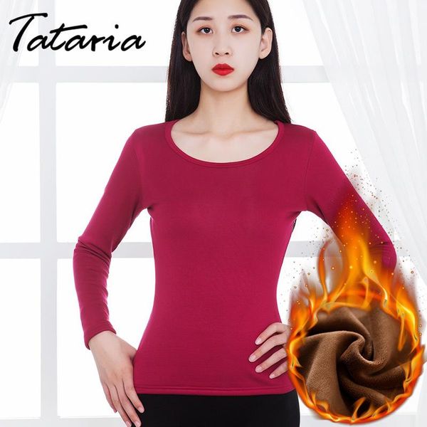 tataria -6xl women winter thermal underwear plus size velvet clothes for fleece warm women's tanks & camis, White
tataria -6xl women winter thermal underwear plus size velvet clothes for fleece warm women's tanks & camis, White