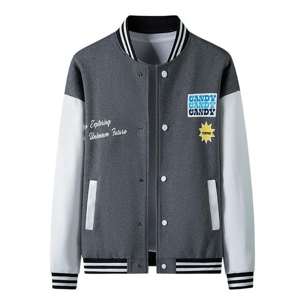 men's jackets cardigan varsity 2021 spring autumn patchwork black grey jacket streetwear baseball uniform bomber clothes oversize 4xl, Black;brown
men's jackets cardigan varsity 2021 spring autumn patchwork black grey jacket streetwear baseball uniform bomber clothes oversize 4xl, Black;brown