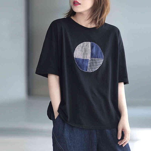 johnature cotton patchwork embroidery casual women t-shirts o-neck short sleeve summer loose all-match casual 210521, White
johnature cotton patchwork embroidery casual women t-shirts o-neck short sleeve summer loose all-match casual 210521, White