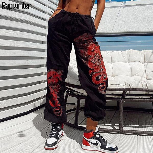 women's pants & capris rapwriter streetwear dragon print joggers sweatpants women casual high waist capri hip hop trousers bottom fashi, Black;white
women's pants & capris rapwriter streetwear dragon print joggers sweatpants women casual high waist capri hip hop trousers bottom fashi, Black;white