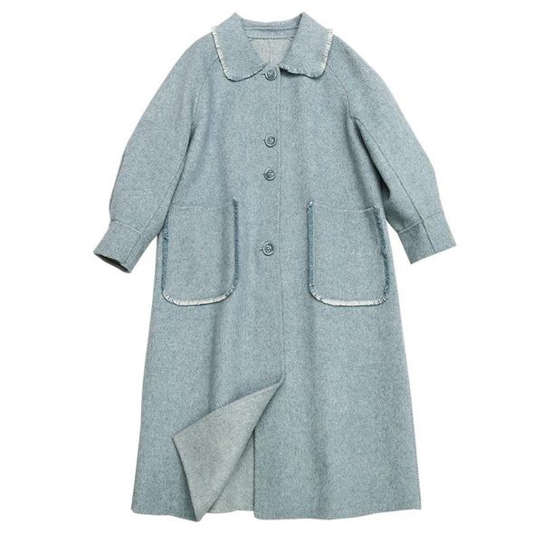 women's wool & blends winter woolen coat women autumn pink jacket famale long korean overcoats woman abrigos para mujer sqq247, Black
women's wool & blends winter woolen coat women autumn pink jacket famale long korean overcoats woman abrigos para mujer sqq247, Black
