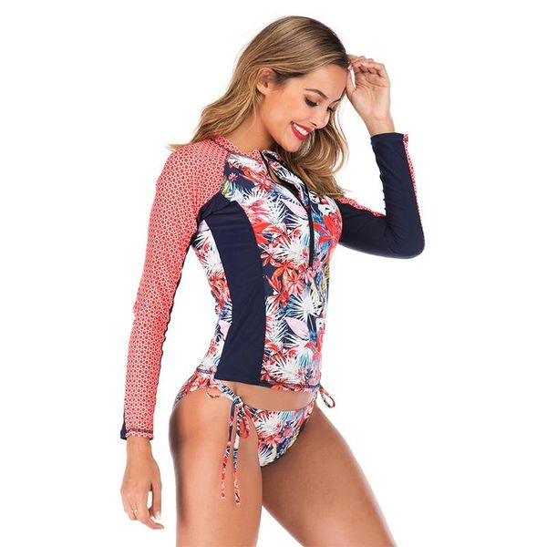 one-piece suits women rashguard sunshade uv protection swimwear patchwork long sleeve two piece swimsuit beach surfing diving bathing suit
one-piece suits women rashguard sunshade uv protection swimwear patchwork long sleeve two piece swimsuit beach surfing diving bathing suit