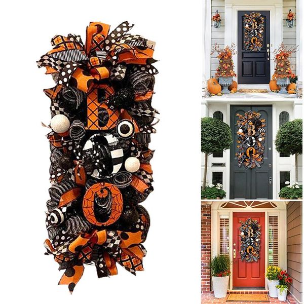 decorative flowers & wreaths halloween swag wreath fall front door hanging ornament for holiday home yard decoration
decorative flowers & wreaths halloween swag wreath fall front door hanging ornament for holiday home yard decoration