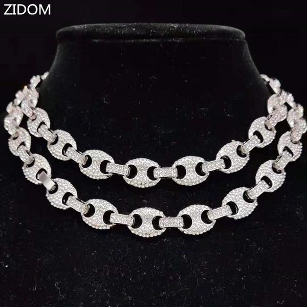 chains men women hip hop iced out bling chain necklace 12mm coffee bean shape hiphop necklaces fashion charm jewelry, Silver
chains men women hip hop iced out bling chain necklace 12mm coffee bean shape hiphop necklaces fashion charm jewelry, Silver