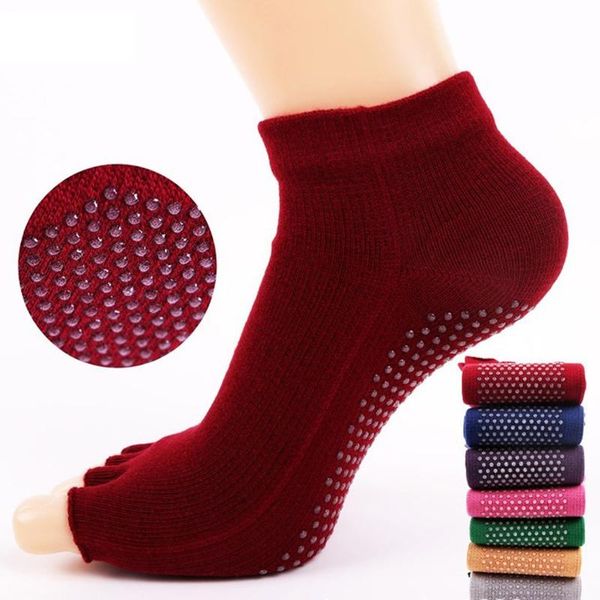 women non-slip open-toed yoga socks ladies five-finger silicone sports spring autumn dance palites mkg811, Black
women non-slip open-toed yoga socks ladies five-finger silicone sports spring autumn dance palites mkg811, Black