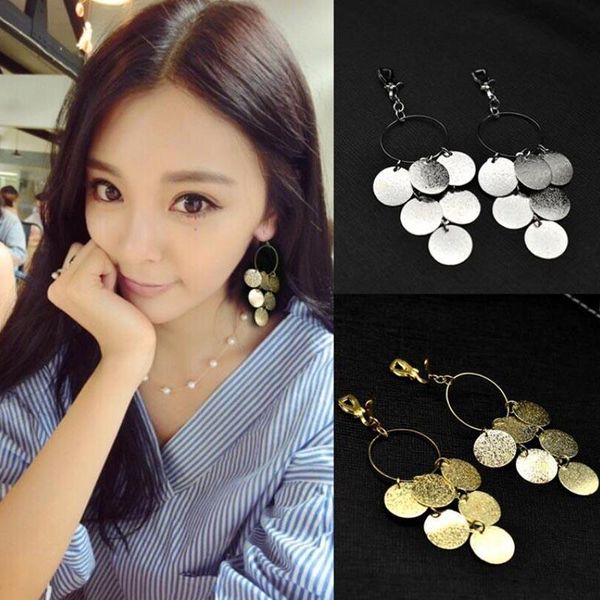 clip-on & screw back grace jun european and american large circle clip on earrings shiny pierced for female party wedding bijouterie, Silver
clip-on & screw back grace jun european and american large circle clip on earrings shiny pierced for female party wedding bijouterie, Silver