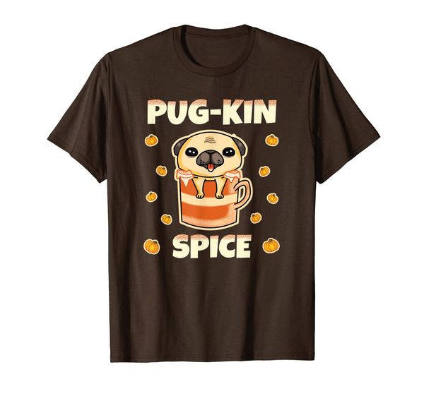 cute pug pugkin mug fall season pumpkin spice latte gift t-shirt, White;black 
cute pug pugkin mug fall season pumpkin spice latte gift t-shirt, White;black