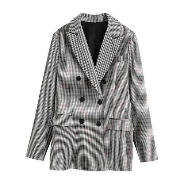 women's suits & blazers spring and autumn women fashion double breasted cropped tweed blazer coat vintage long sleeve pockets female ou, White;black
women's suits & blazers spring and autumn women fashion double breasted cropped tweed blazer coat vintage long sleeve pockets female ou, White;black