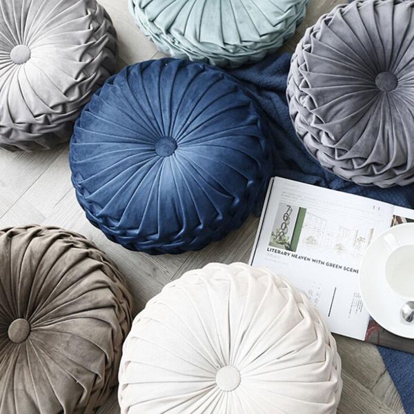 cushion/decorative pillow 1pcs fashion european luxury velvet throw cushion round fabric handmade pleated wheel pumpkin seat sofa
cushion/decorative pillow 1pcs fashion european luxury velvet throw cushion round fabric handmade pleated wheel pumpkin seat sofa