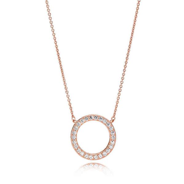 fashion brand pandora jewelry women pan family circle necklace circular halo clavicle chain, Silver
fashion brand pandora jewelry women pan family circle necklace circular halo clavicle chain, Silver