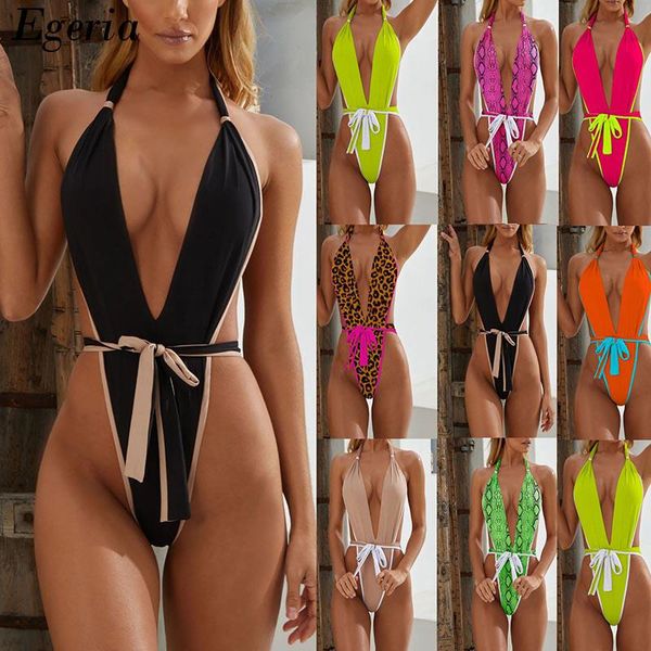 women's swimwear color contrast one piece swimsuit high leg cut women 2021 bathers plunging monokini wrap belt thong bathing suit, White;black
women's swimwear color contrast one piece swimsuit high leg cut women 2021 bathers plunging monokini wrap belt thong bathing suit, White;black